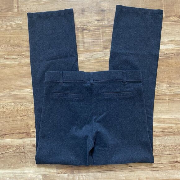 BETABRAND Petite M Gray Pull On Stretch Office Pants Yoga Career Minimalist Knit - Picture 8 of 15